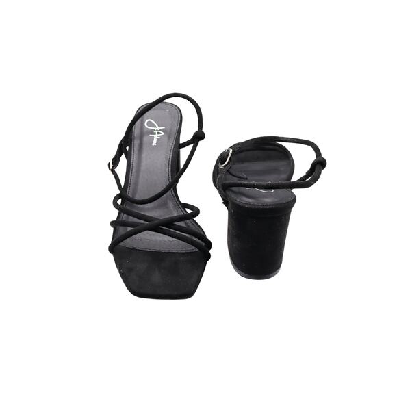 J.ADAMS Camila Heels – Black Vegan Suede - US 6.5 - Picture 2 of 3